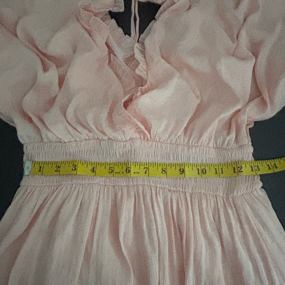 Vestique Peach Ruffles Mini Dress - Size Medium - Picture 4 of 5